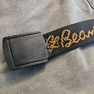 L.L. Bean Black and Gold Men's Wader Belt